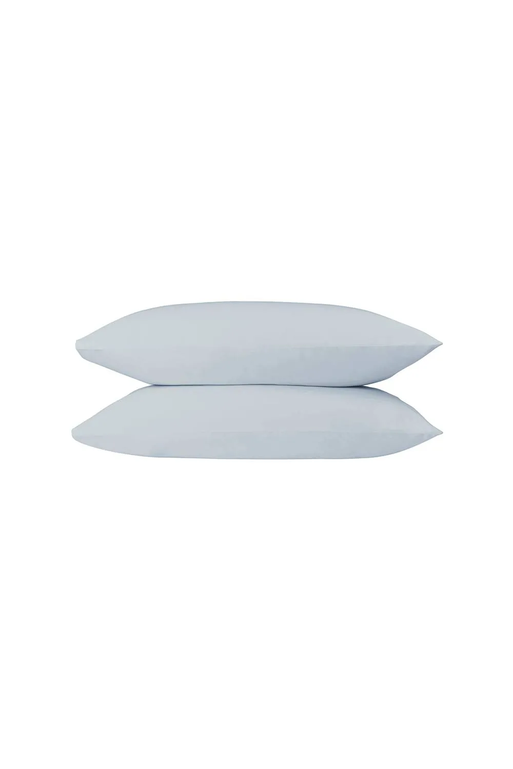 CHRISTY Pure Cotton Percale King Pillowcase Pair in Pale Blue 1