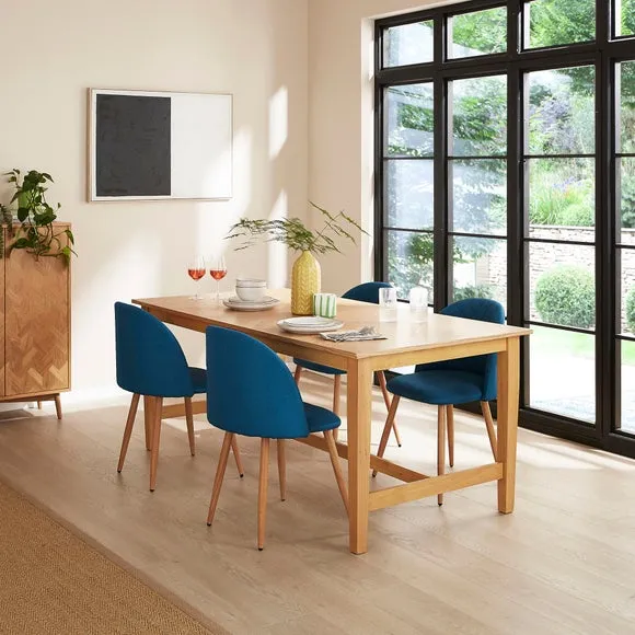 Astrid Dining Chair, Flatweave Fabric 2