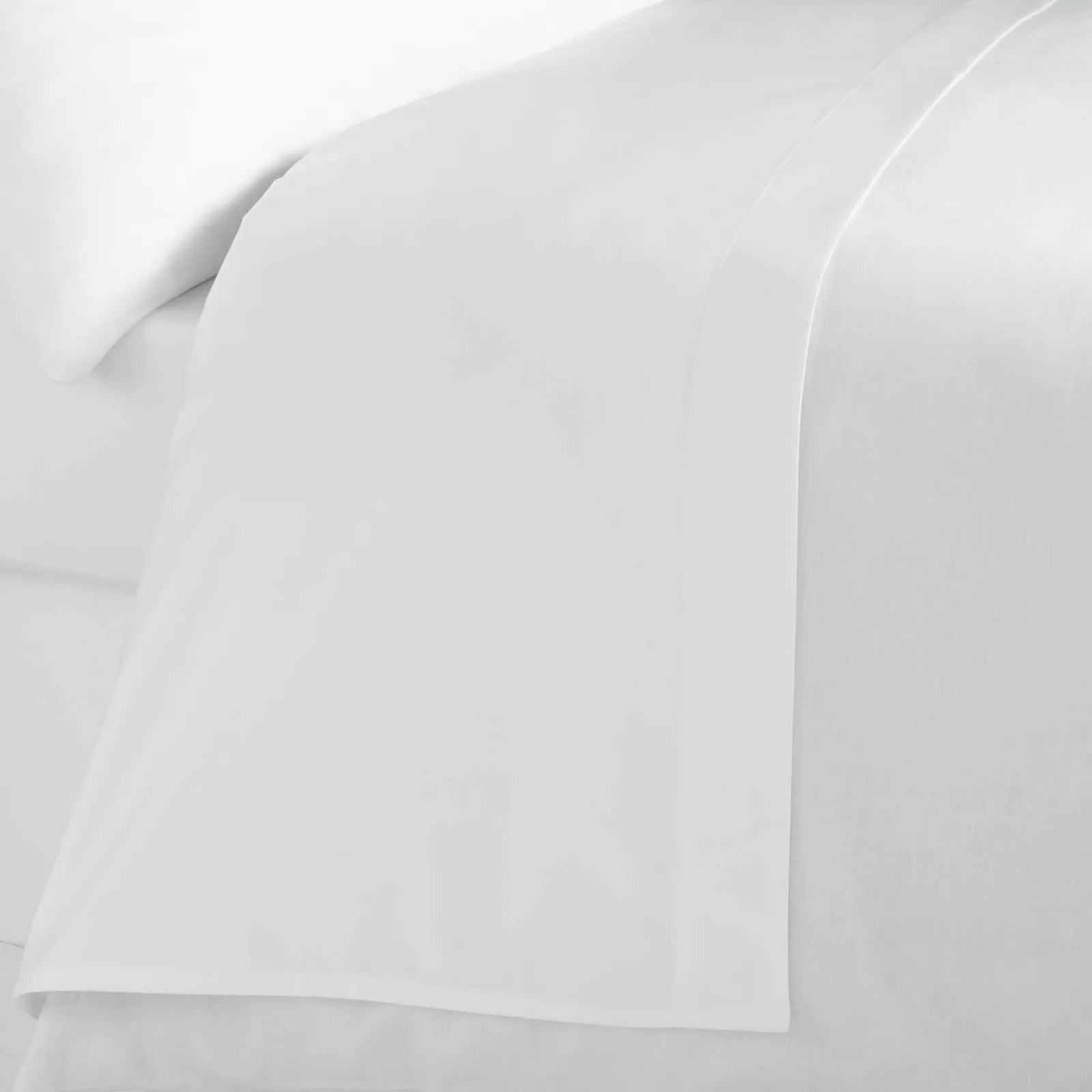 5A Fifth Avenue Egyptian Cotton Sateen 300 Thread Count Flat Sheet White