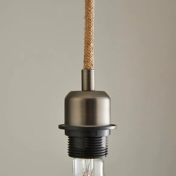 Fentress Jute Pendant Flex Ceiling Light Cable 2