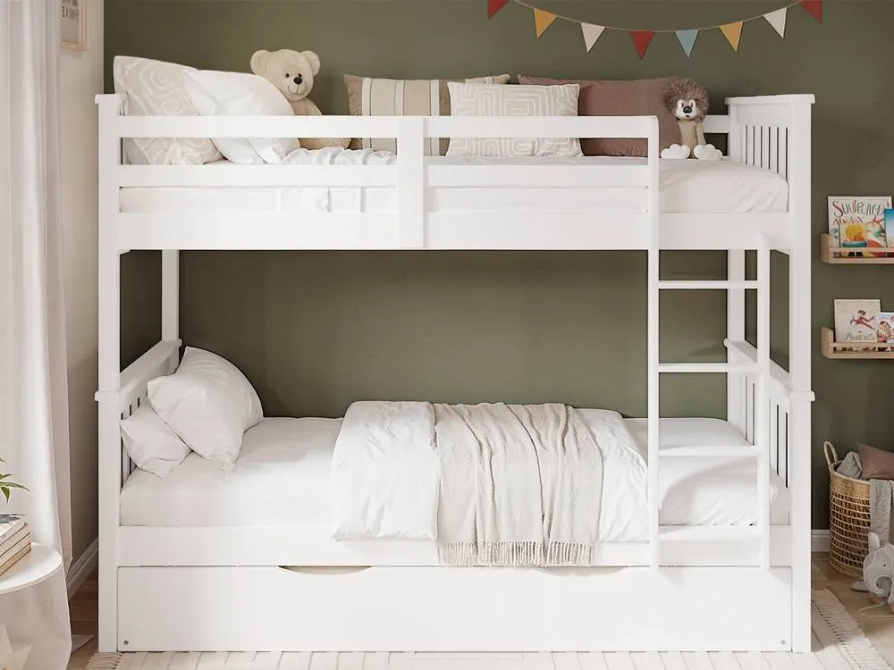 Flair Cypress Detachable Bunk Bed White 5