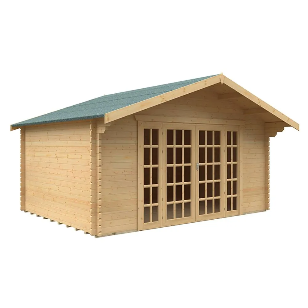Buttercup Farm 12x16 Balmoral 44mm Cabin - L355 x W475 x H292.6 cm in Natural