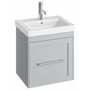 Concept Stone Grey Shaker Wall Hung Vanity Unit & Basin - 450mm