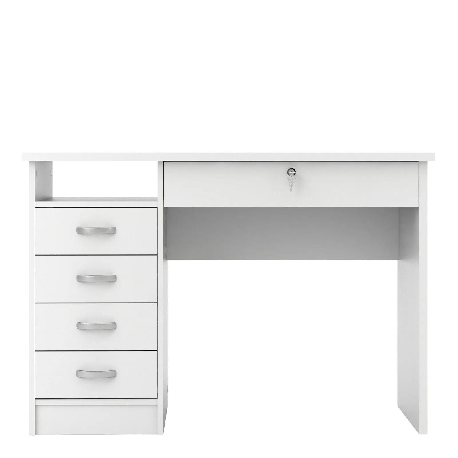 Furniture To Go Function Plus Desk 5 Drawers in White 2