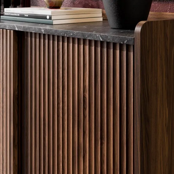 Georgi Marble Effect Small Sideboard 4