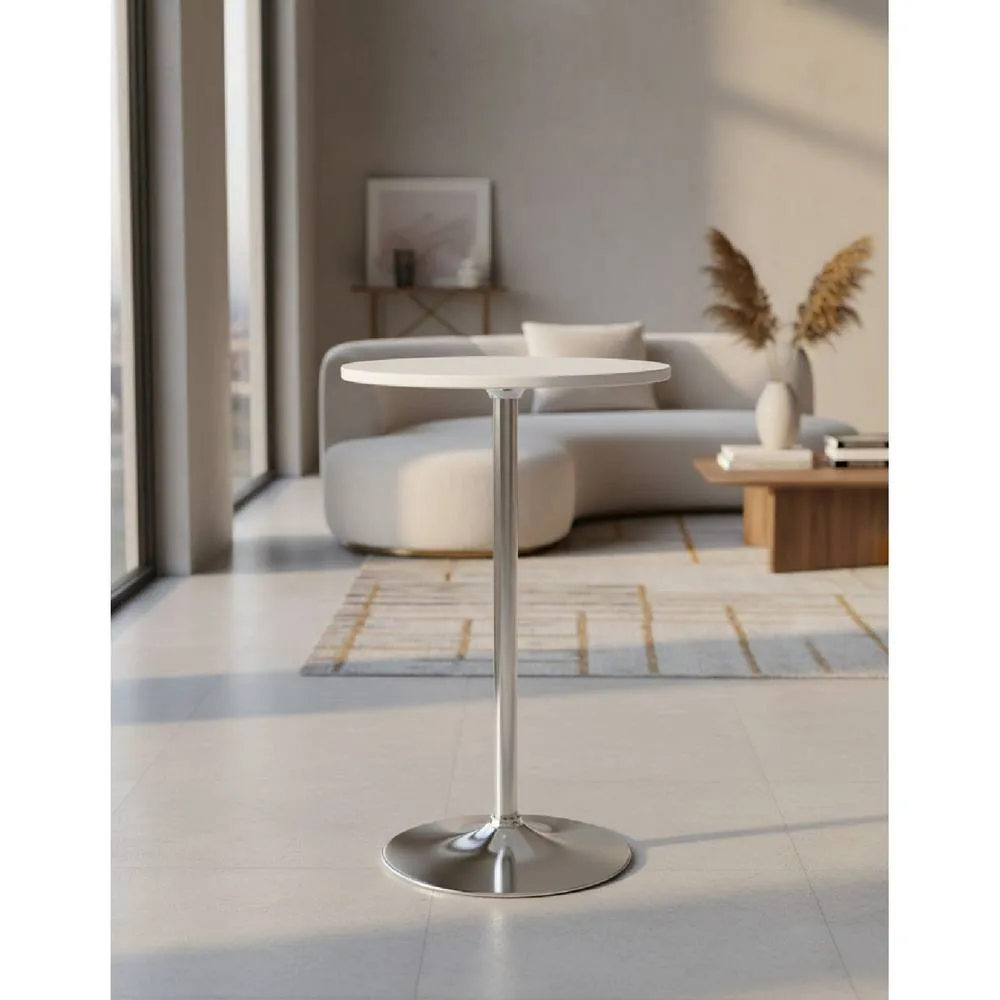 netfurniture fuzion tall kitchen bar poseur table in White 2