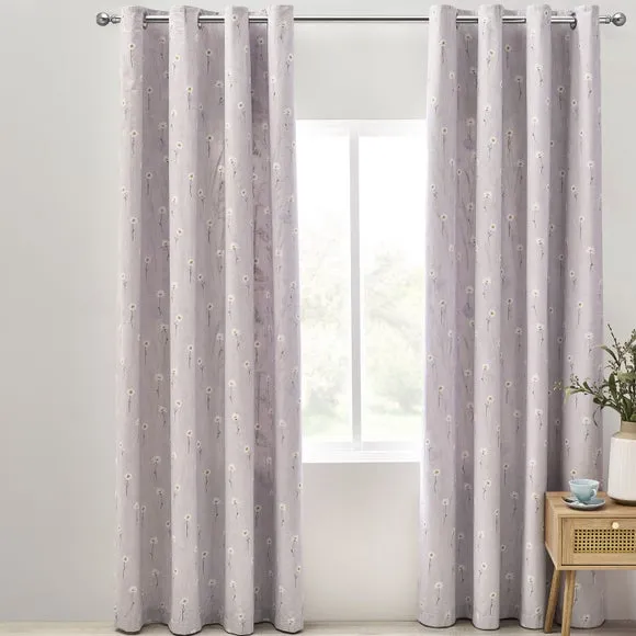Catherine Lansfield Grasmere Floral Reversible Eyelet Curtains 5
