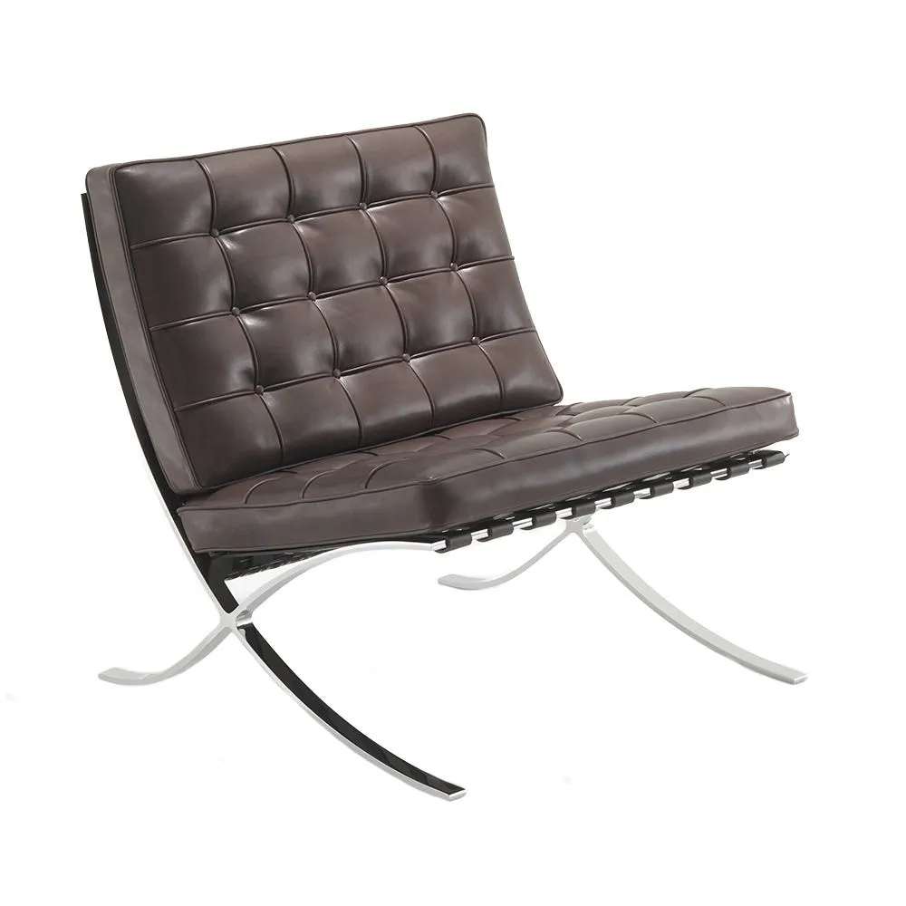 Knoll Barcelona Relax Chair Venezia Leather Dark Brown 2