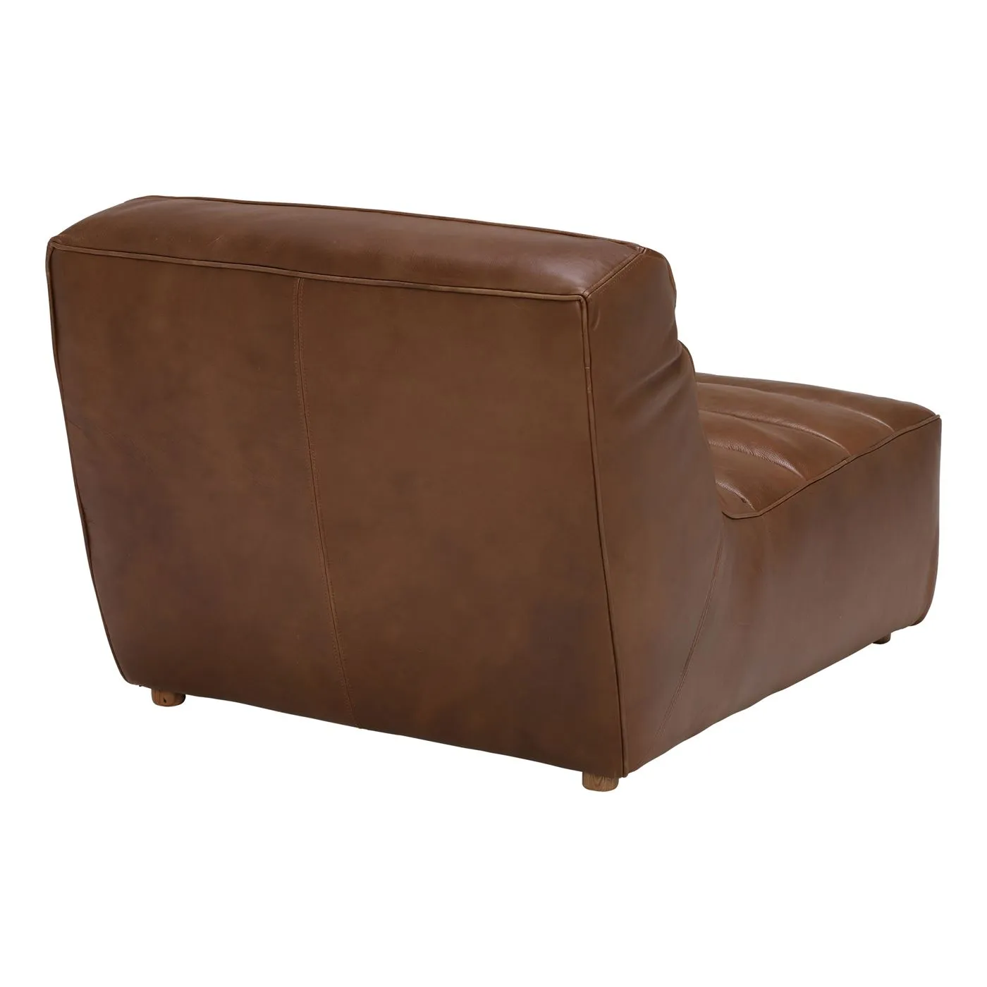 Timothy Oulton Shabby Sectional 1 Seater Modular Sofa, Brown Leather | Barker & Stonehouse 6