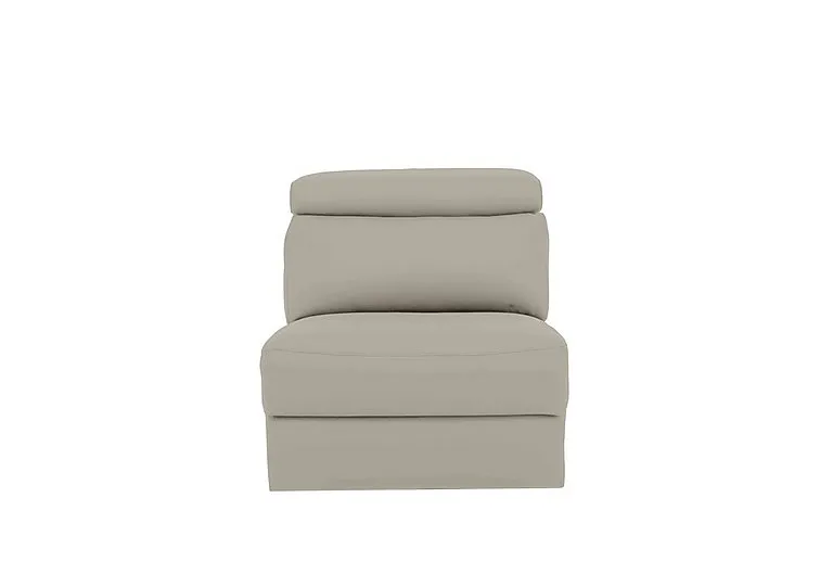 Davide Leather Armless Unit - Torello Tortora