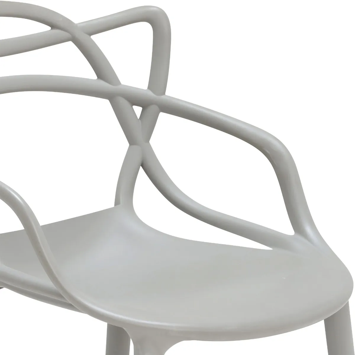 Kartell Masters Low Dining Stool 65Cm, Grey Plastic | Barker & Stonehouse 5