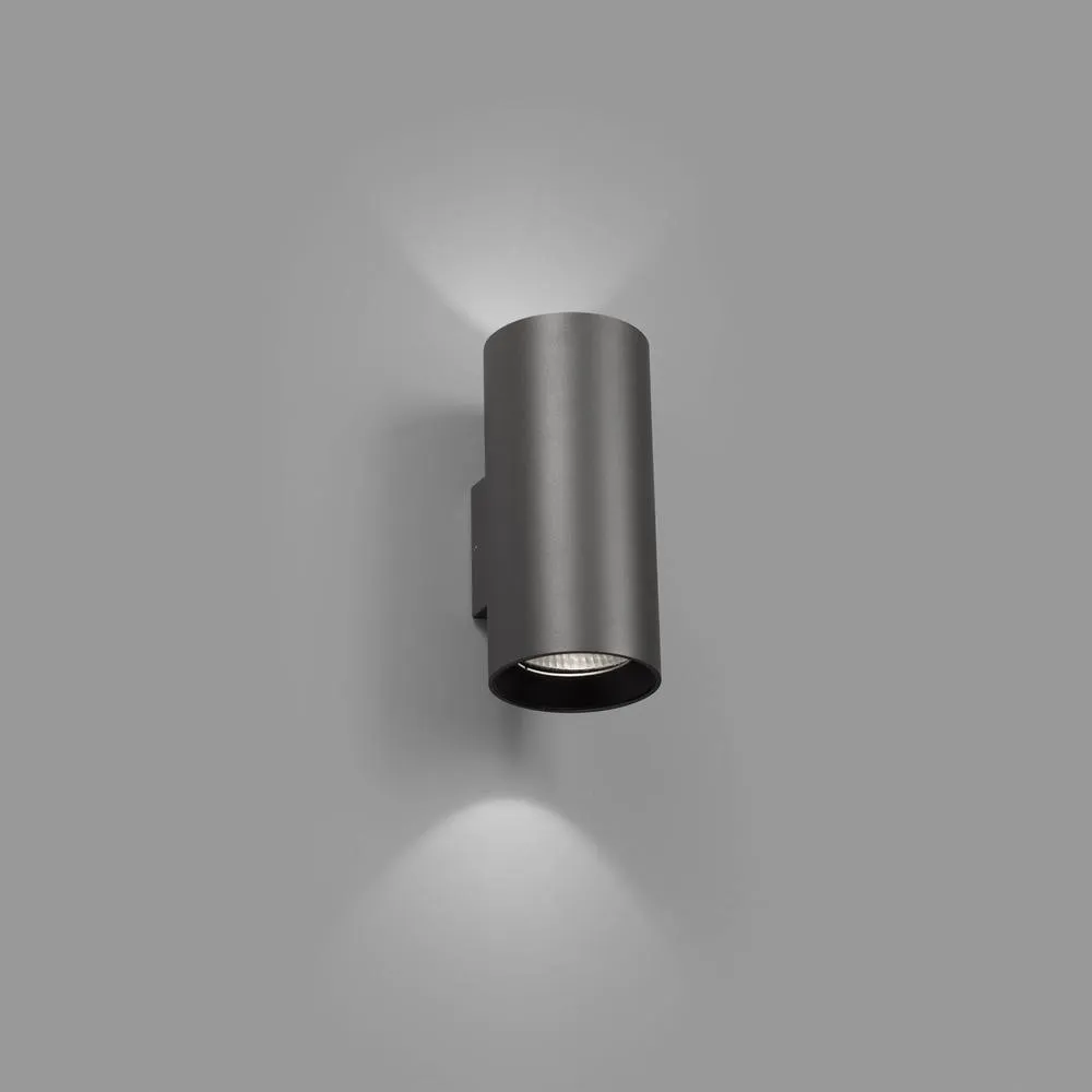 Netlighting Thon LED Up Down Wall Light Grey 2x 20W 3000K 2