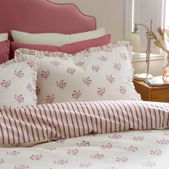 Emily Bond Hand Gathered Posy 100% Cotton Duvet Cover & Pillowcase Set 5