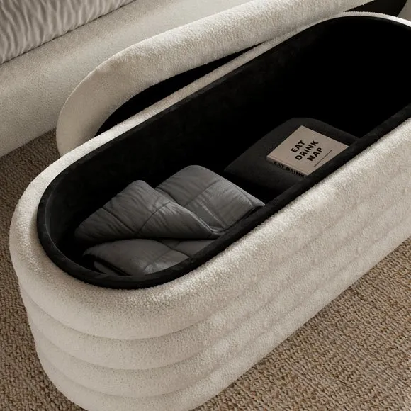 Murray Storage Ottoman, Sherpa 3