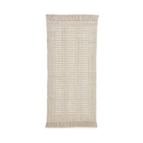 Cotton Chenille Ivory Scatter Rug 5