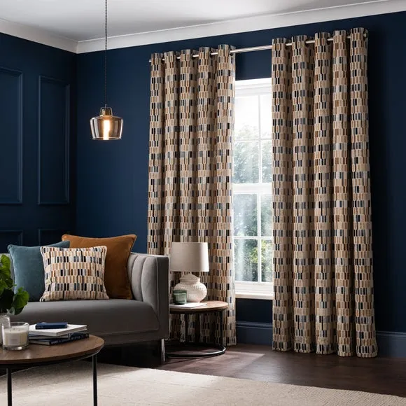 Pelosa Cut Velvet Eyelet Curtains 2