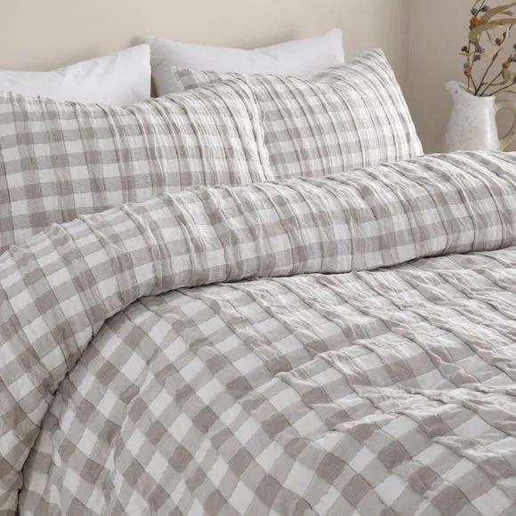 Marlow Gingham Duvet Cover & Pillowcase Set 4