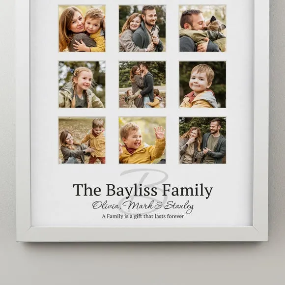 Personalised Family Multi Photo Frame 2