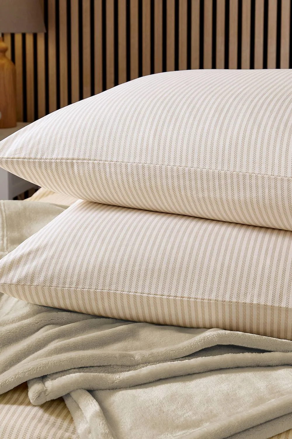 Helena Springfield 'Twill Stripe' Duvet Cover Set in Cream 5