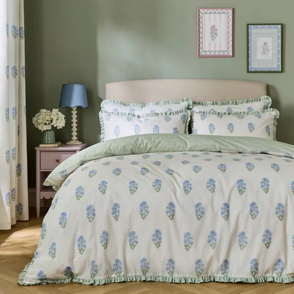 Matilda Frilled Polycotton Duvet Cover & Pillowcase Set