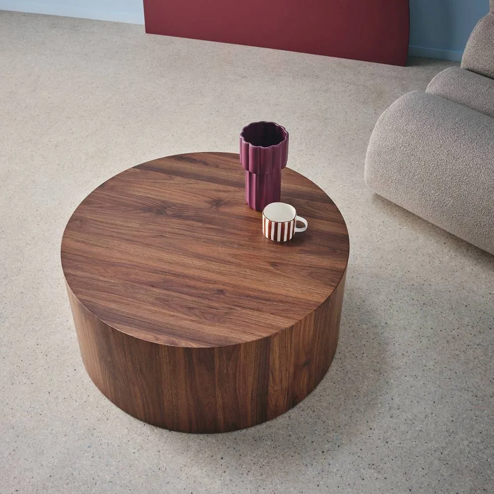 sweeek Round coffee table in Dark Brown 4