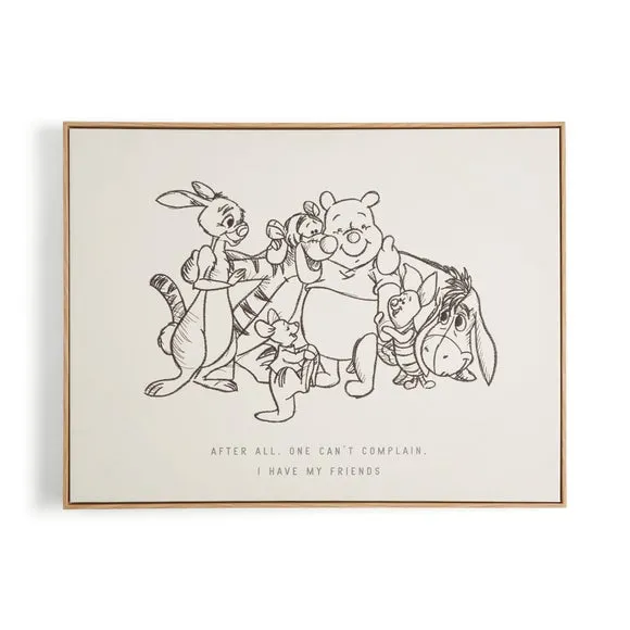Disney Winnie and Friends Framed Canvas 3