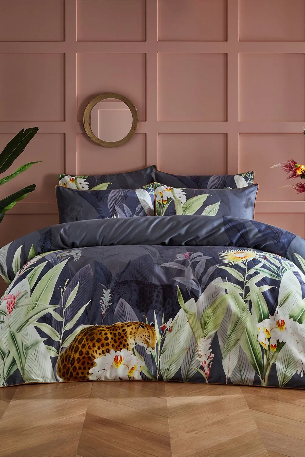 Paoletti Artemis Botanical 100% Cotton Duvet Cover Set