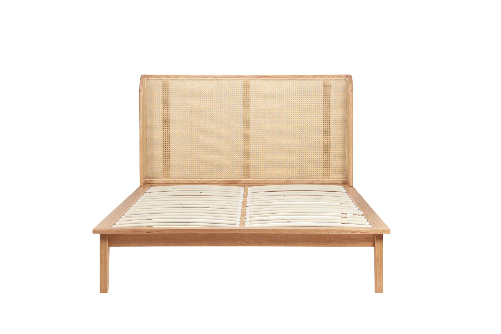 Birlea Rattan Bed Frame Venice Oak 4FT6 135cm Wrap Around in Beige 5