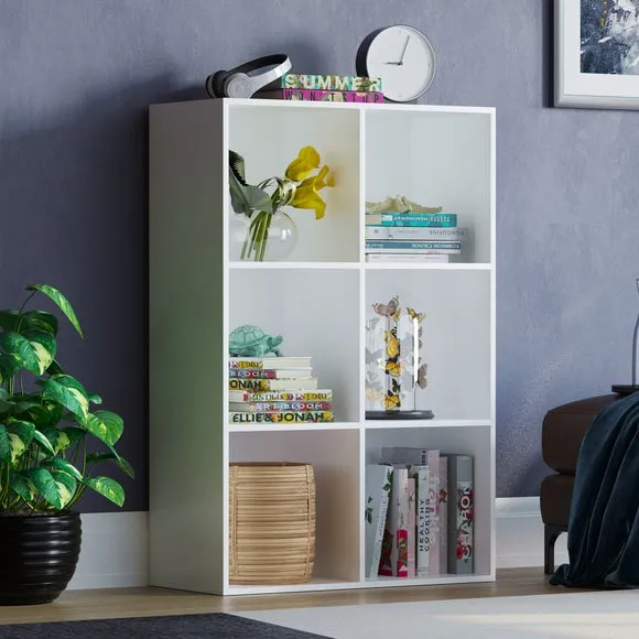 Return - Vida Designs Durham 2x3 Cube Storage Unit, White