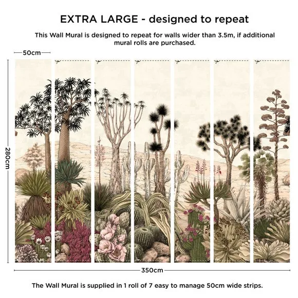 Desert Garden Wall Mural 4
