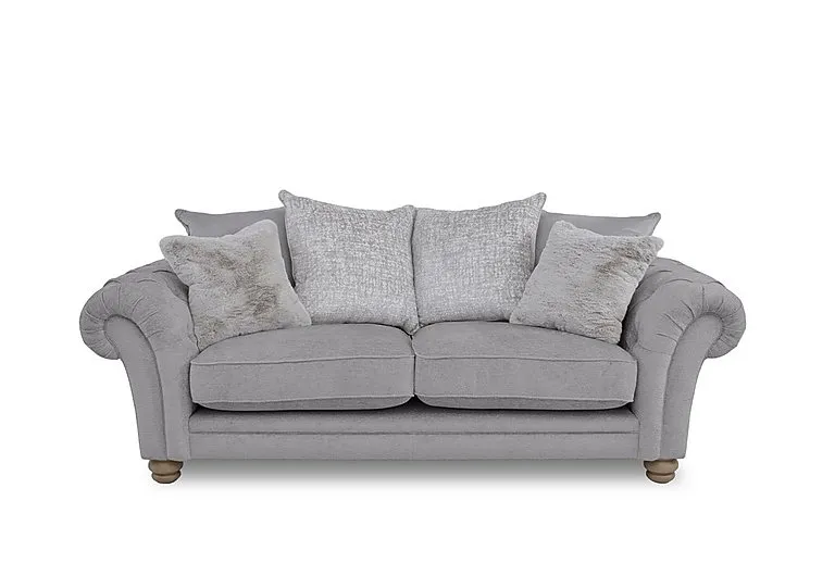Cotswold 3 Seater Scatter Back Sofa - Darwin Silver