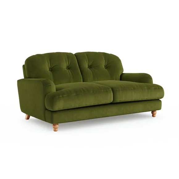 Martha Matte Plush Velvet 2 Seater Sofa 6