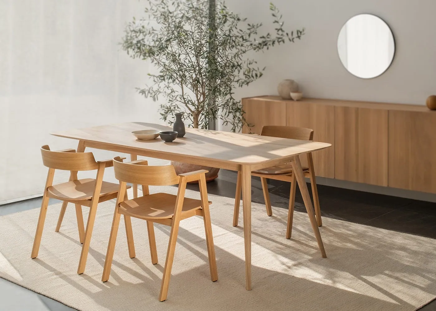 Gazzda Stafa Dining Table Nero Linoleum 140x90x75cm 3