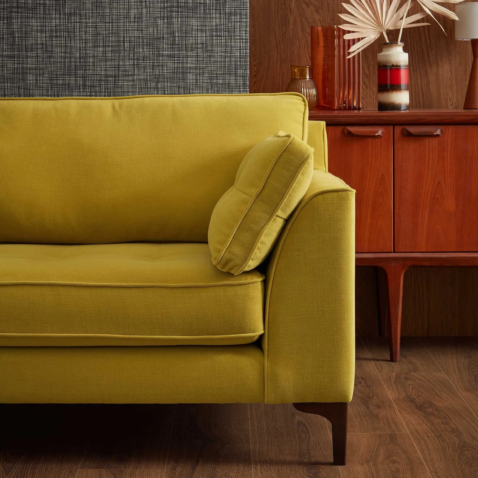 Orla Kiely Arklow Snuggler, Yellow Fabric | Barker & Stonehouse 2