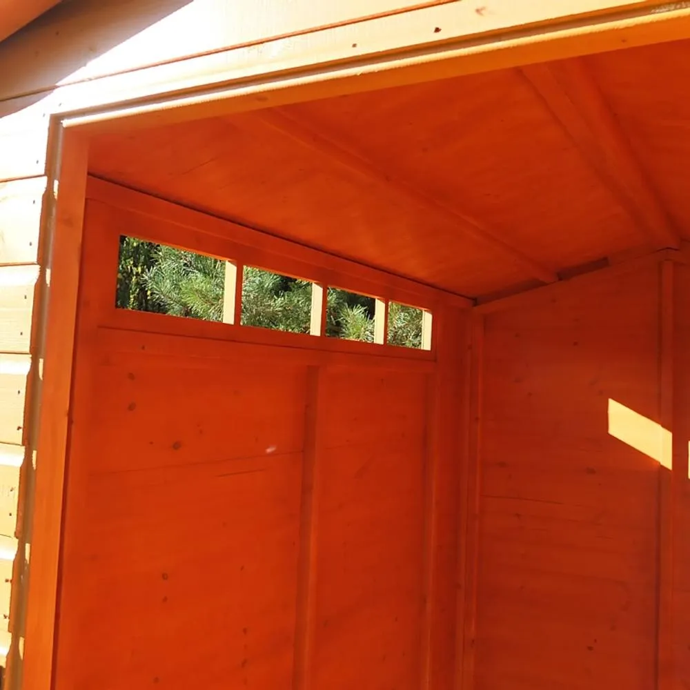 Shires Security Apex Handmade Garden Shed Approx 8 x 6 Feet in Brown 3