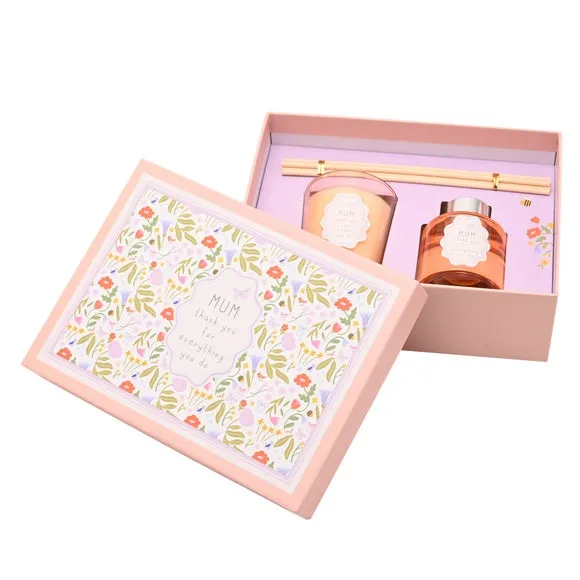 Love Life Mum Lychee & Raspberry Mini Candle & Diffuser Set 5