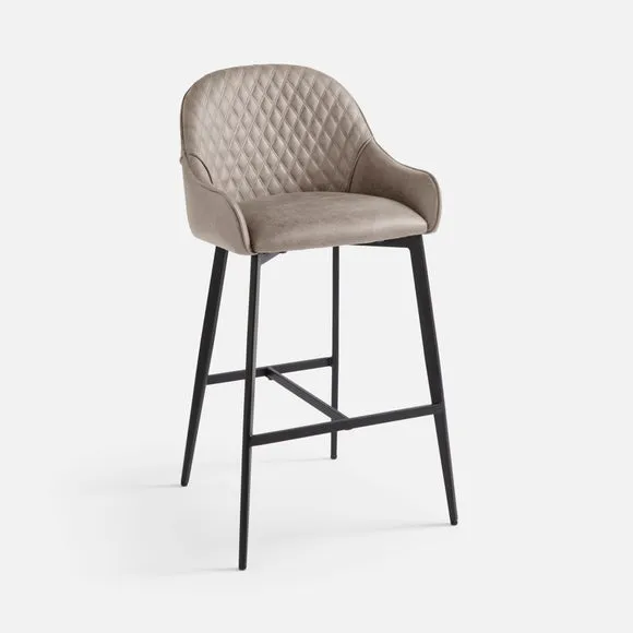 Hudson Bar Stool, Faux Leather 5