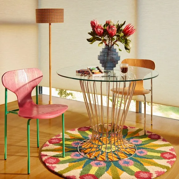 Yinka Ilori Kaleidoscope Wool Round Rug 6