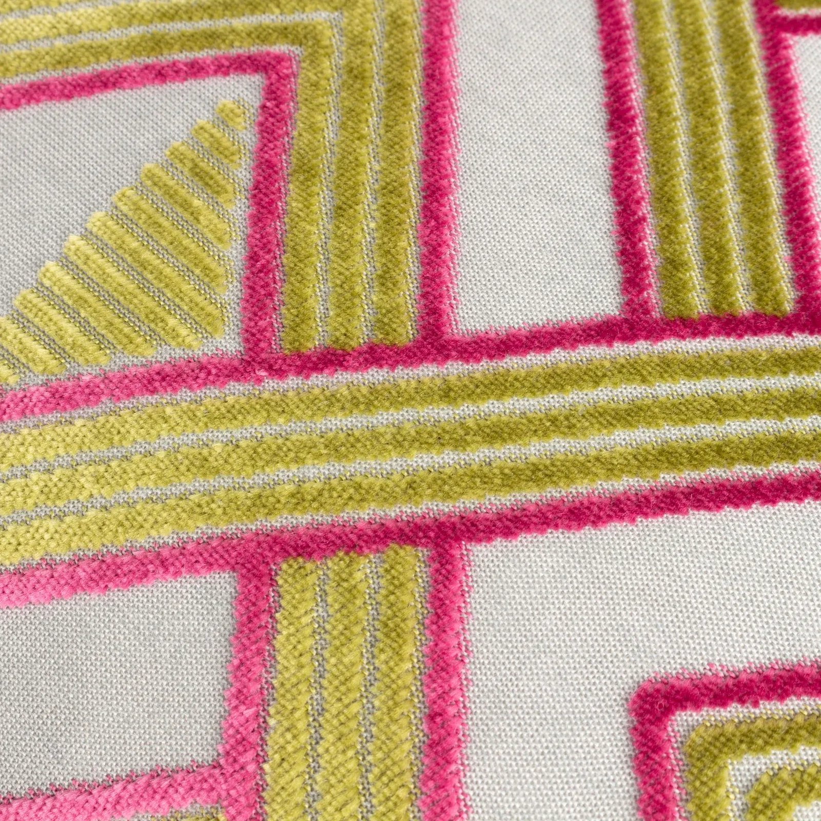 Paoletti Henley Geometric Velvet Cushion 5