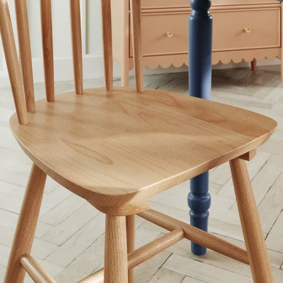 Harvey Set of 2 Dining Chairs, Beech Wood 3