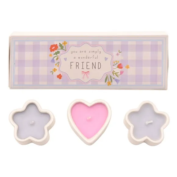 Love Life Wonderful Friend Lychee & Raspberry Mini Candles 2