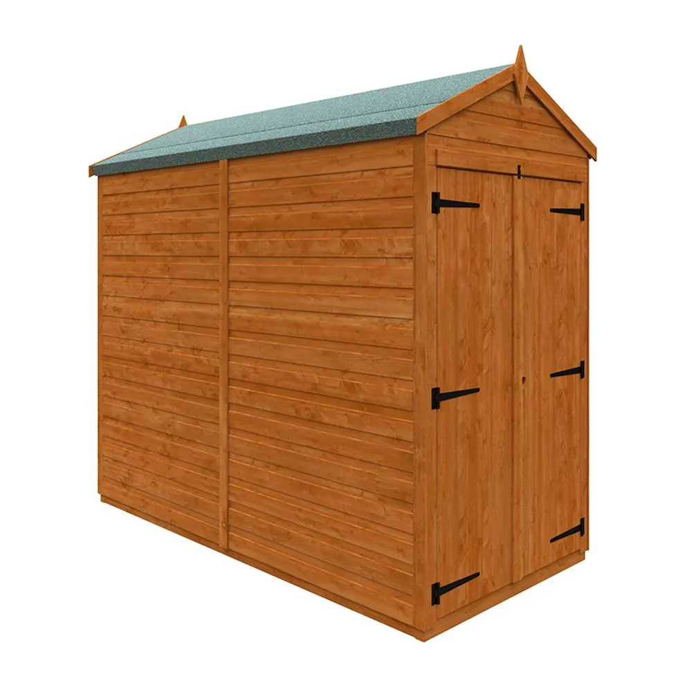 Buttercup Farm 8x4 Flex Apex Double Door Windowless 12mm Flex - L238.8xW115xH209 cm in Burnt Orange