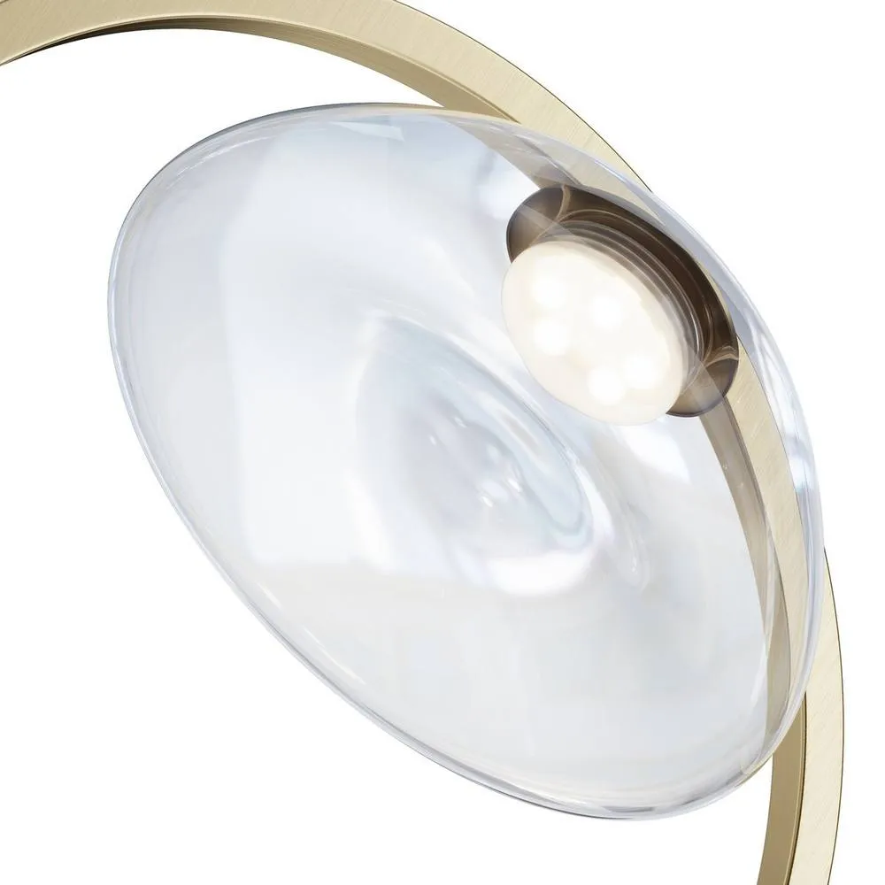 Netlighting Maytoni Lunare II Modern Integrated LED Wall Lamp Brass 3000K in Gold 6