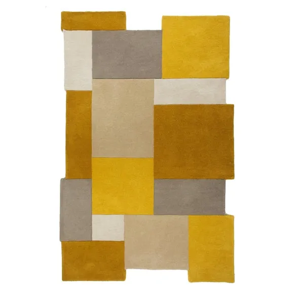 Collage Modern Cut-Out Wool Rug 2