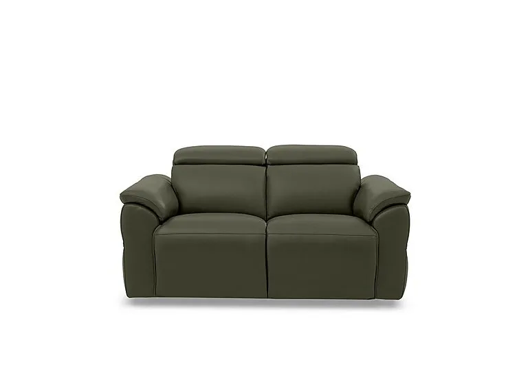 Dolomite 2 Seater Leather Sofa - Oslo Pine