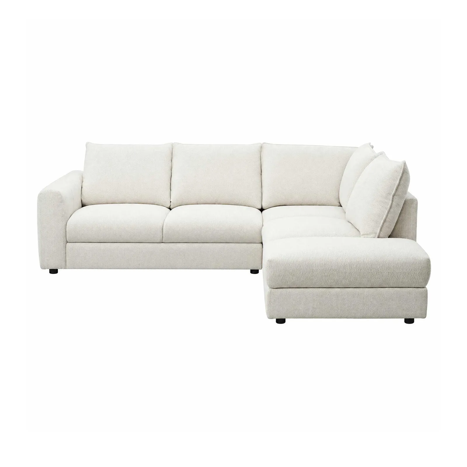 Walton Right-Hand Facing Chaise Sofa, Neutral Fabric | Barker & Stonehouse 2