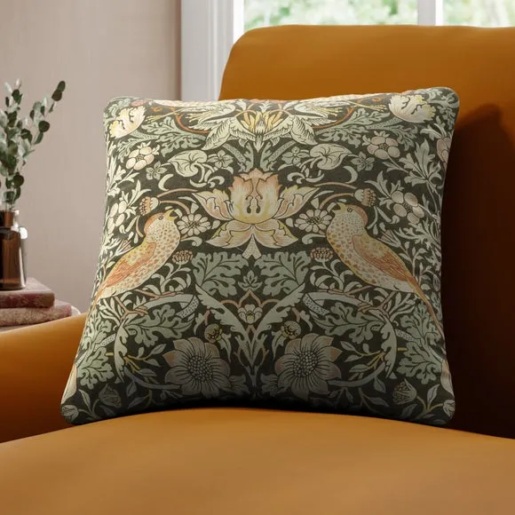 William Morris At Home Strawberry Thief 100% Cotton Made To Order Cushion Cover
