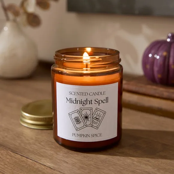 Midnight Spell Pumpkin Spice Jar Candle