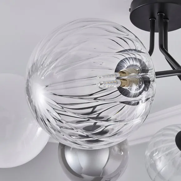 Nila 6 Light Semi Flush Ceiling Light 2