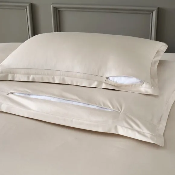 Hotel Cotton Sateen 400 Thread Count Oxford Pillowcase Pair 2